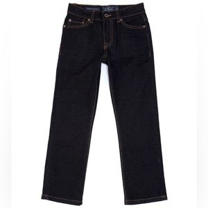 Lucky Brand Kids Classic Straight Dark Blue Denim Jeans Size 16 Stretch Worn 1x